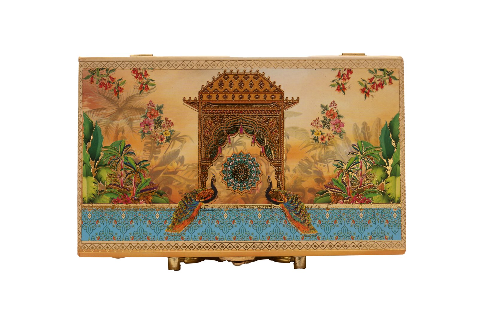 luxury peacock dry fruit gift box 2 meenakari jars with traditional mughal art design luxury peacock dry fruit gift box 2 meenakari jars with traditional mughal art design