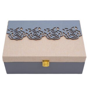 premium dry fruit box with 2 glass jars decorative gift box for diwali, wedding & corporate gifting