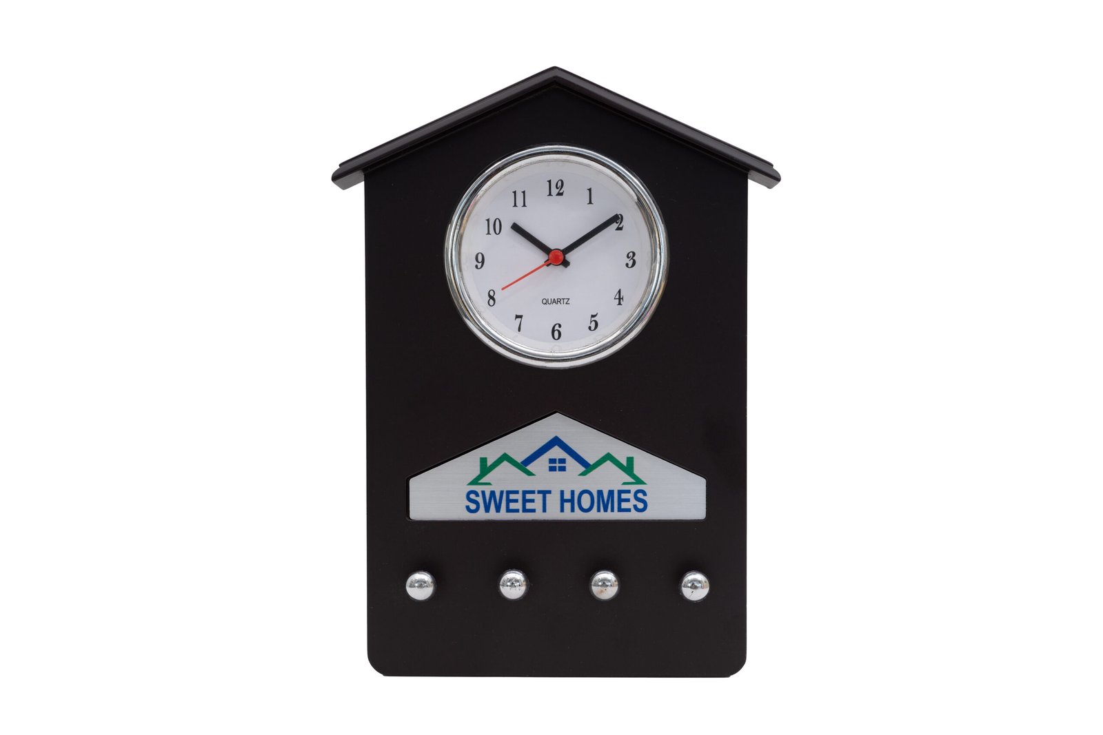 wall clock with key holder | custom house design wall clock with key holder | custom house design