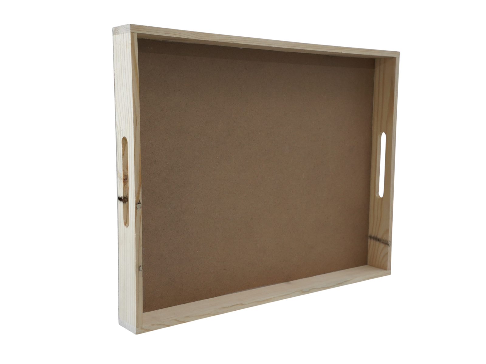 natural wooden serving tray with cutout handles natural wooden serving tray with cutout handles