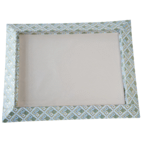 decorative gift packaging tray with geometric pattern