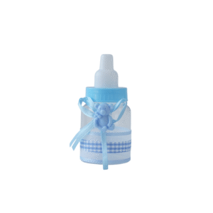 baby shower favors: blue bottle decorations for boy party