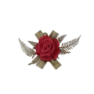 red foam rose decorative flower pick for gift hampers