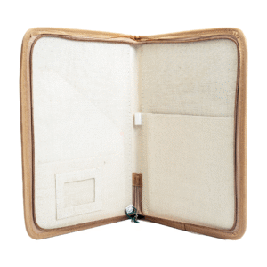 jute file folder with zip document organizer portfolio