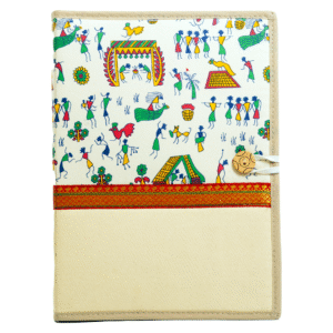 file folder printed: folk art dancing document organizer