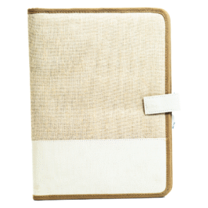 burlap file folder: natural jute document organizer
