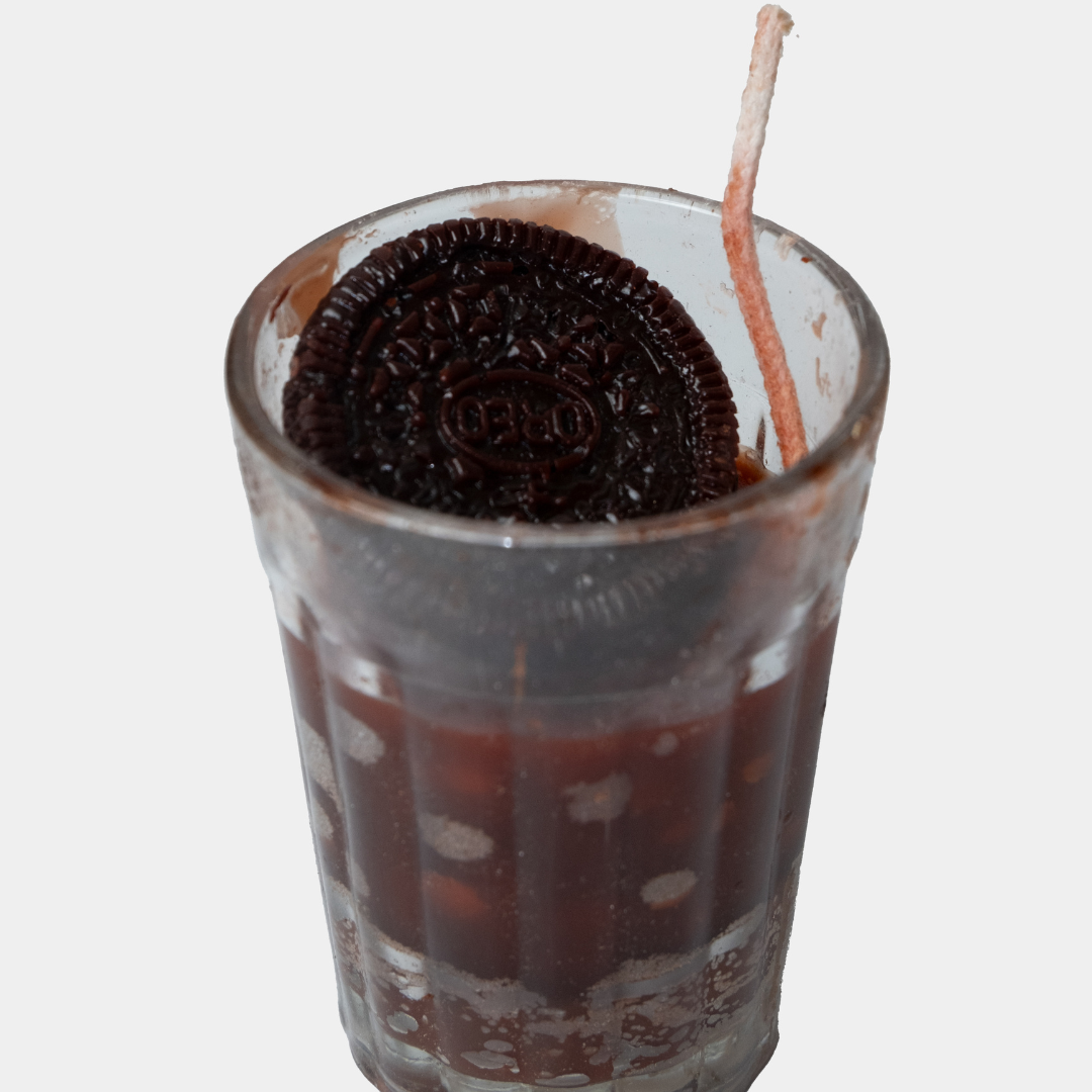 oreo cookie candle in glass oreo cookie candle in glass