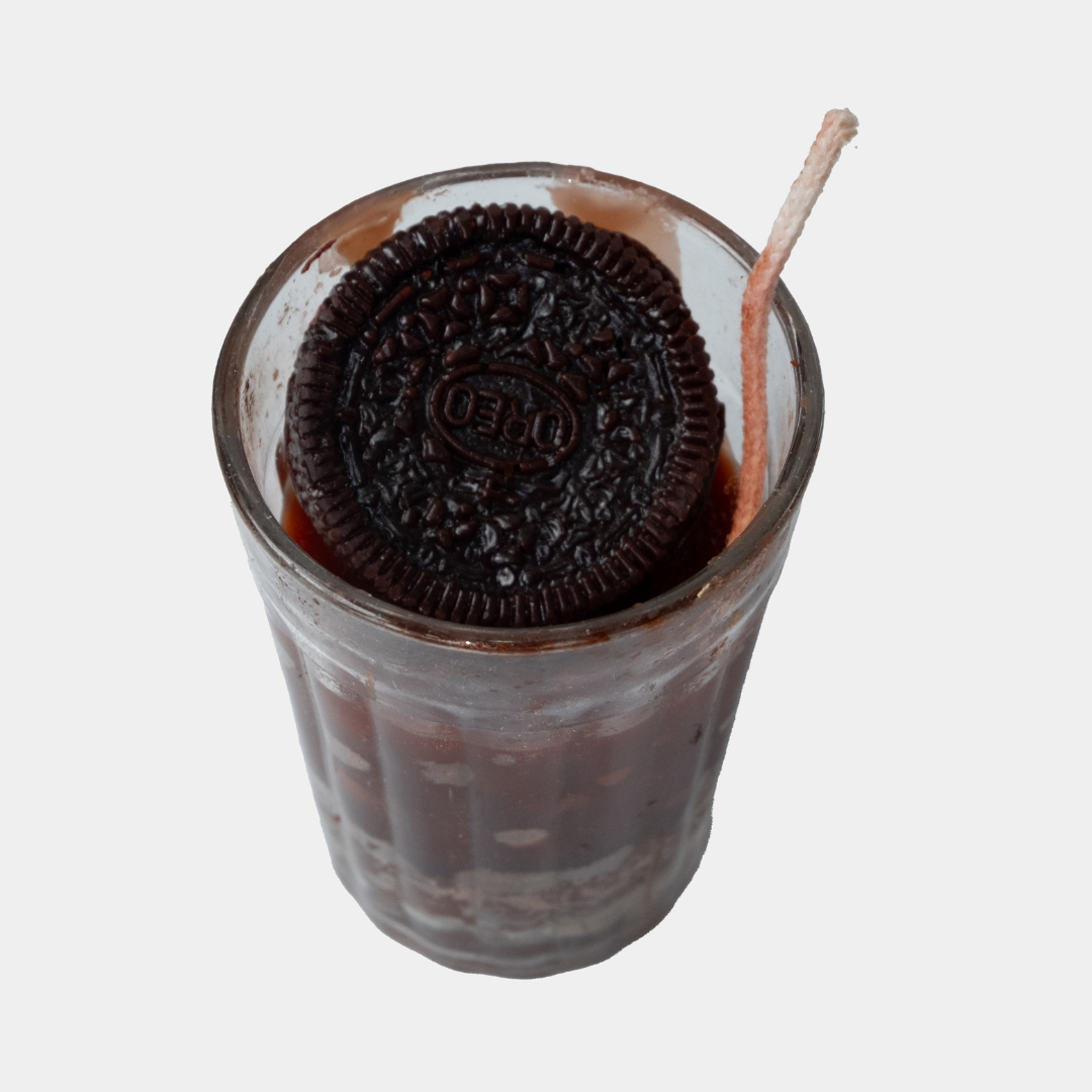 oreo cookie candle in glass oreo cookie candle in glass