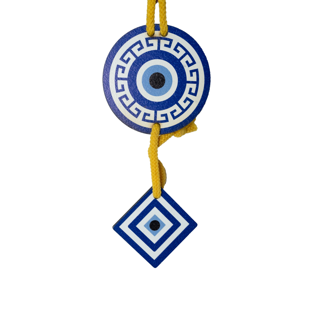 blue owl evil eye wall hanging blue owl evil eye wall hanging