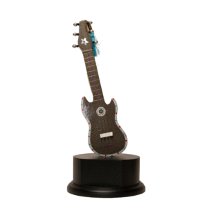 decorative guitar momento with stand